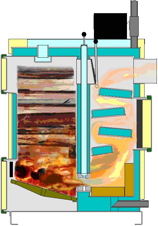 Дрова длительного горения своими руками. Твердотопливный пиролизный котел на дровах. Дровяной газогенераторный котел. Котёл газогенераторный IRLEH. Газогенераторный котел длительного горения.