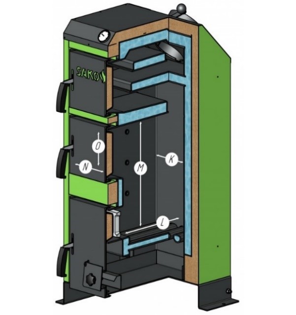 разрез котла универсал 30