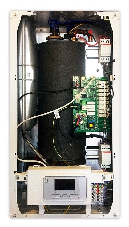электрокотёл со снятой крышкой корпуса Protherm СКАТ