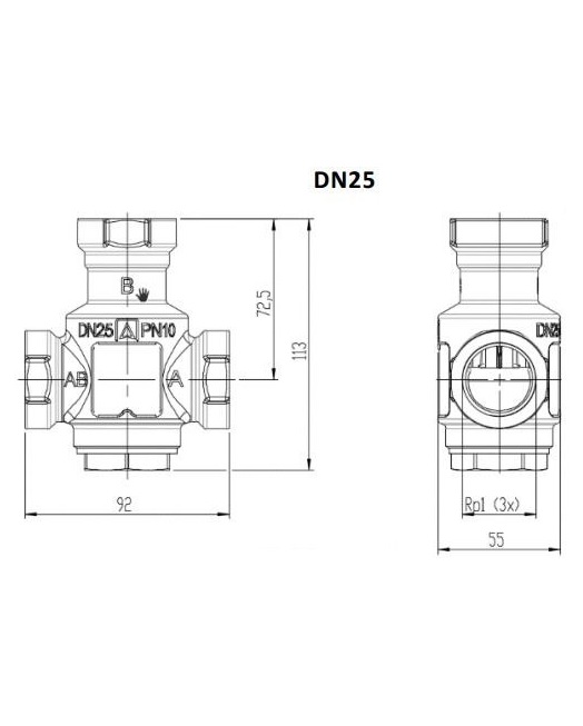 трех 45 схема