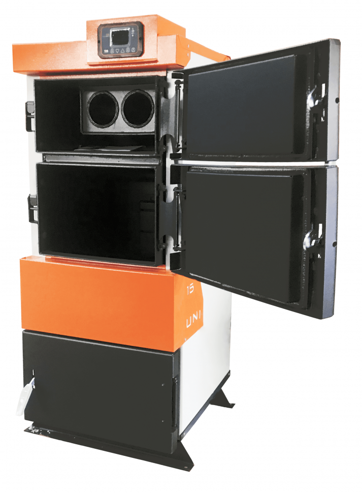 Стальной твердотопливный котел TIS UNI 95