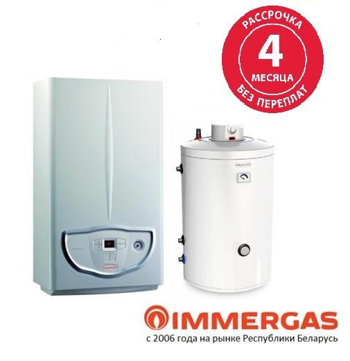 Пакетное решение Газовый котёл Immergas EOLO Mini х 24 3E - Aquastic AQ IND 150 SC