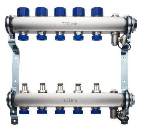 Гребенка коллектор радиаторного контура TECLine MC1110.